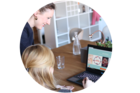 woman with laptop
